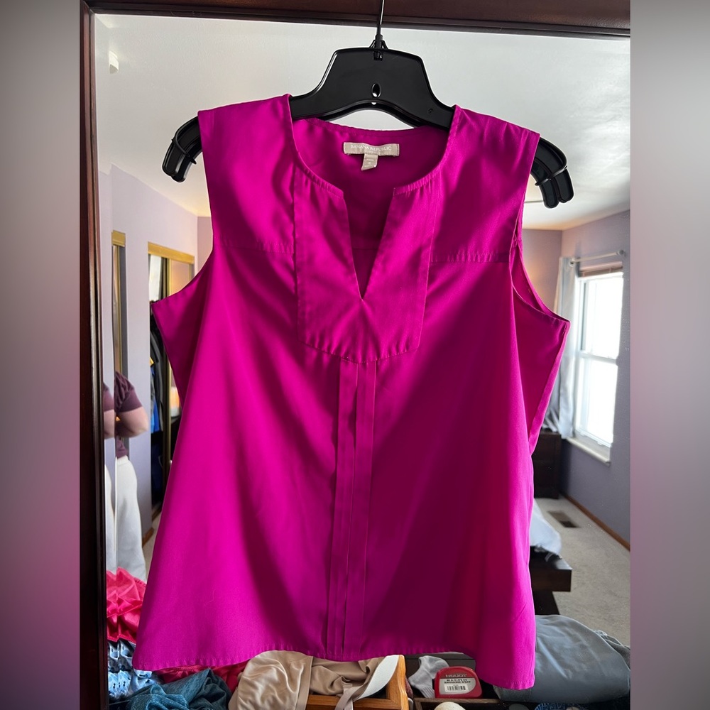Banana Republic‎ Top Sleeveless Shirt Women’s Small Petite Pink EUC